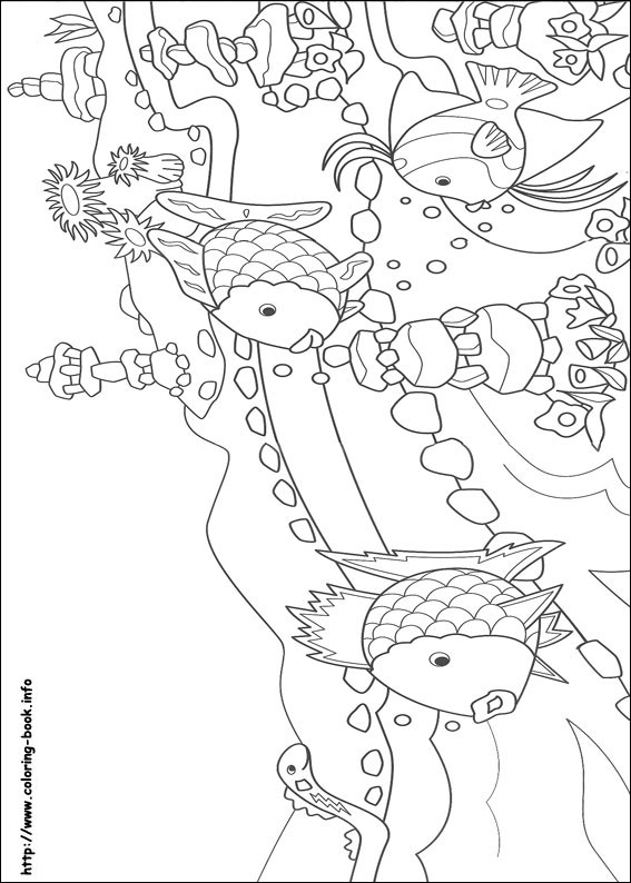 Rainbow Fish coloring picture